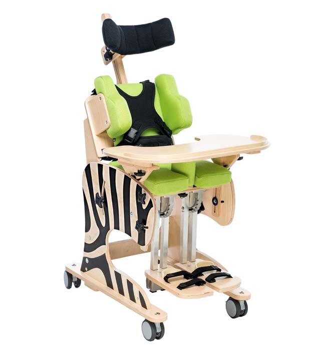 POLOHOVACÍ SEDAČKY Zebra Objednací číslo: 2202749 Polohovací sedačka je určena pro děti se svalovou dystrofií i další postižení, kde je třeba dítě fixovat nebo podpořit v poloze v sedě.