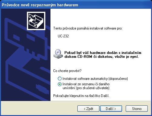 4. Instalace ovladače (Windows XP, Windows Server 2003) Tato kapitola obsahuje popis instalace systémového ovladače pro uvedené operační systémy Windows.