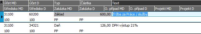 Prohlédneme si naši fakturu vydanou FV- 1/2016, kterou jsme si vytvořili v kap. Faktury vydané.