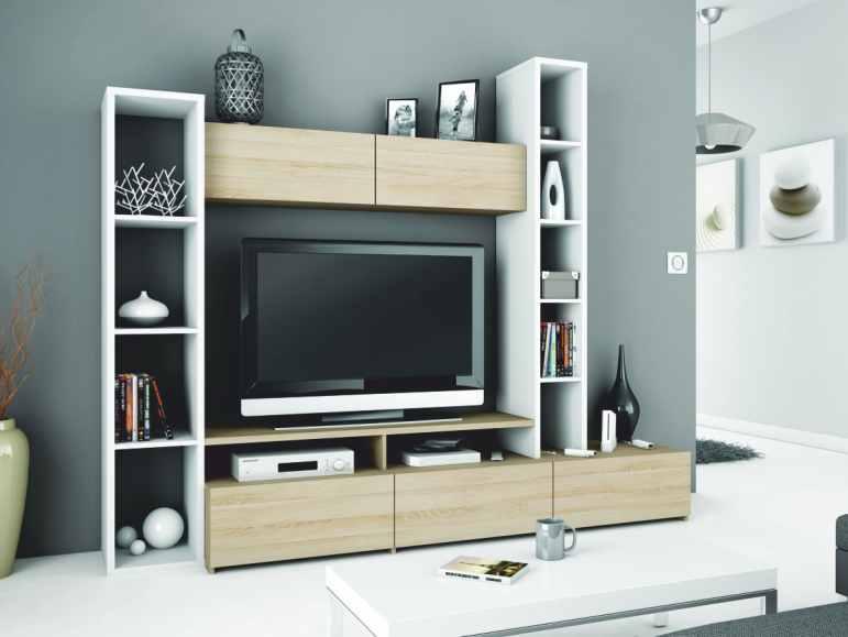 rozměry: (ŠxVxH) TV skříňka 222x43x39 cm a