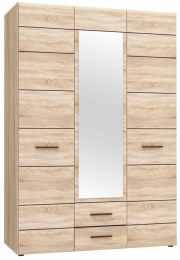Kombino 12B obývací stěna s LED osvětlením /s bílím  243,4x184x41,3 cm.
