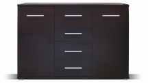 prosklená vitrína W-2 s LED osvětlením 200x100x41 Typ 11 rohová věšáková skříň