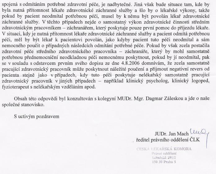 Zdroj: Česká lékařská komora [on-line]. [cit. 2006-10-11].