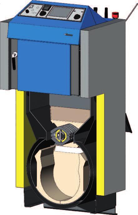 Spodní část kotle je osazena keramickým kulovým prostorem. Zplynovací kotel nové generace ATMOS Kombi přináší nový pohled na spalování uhlí v kombinaci se dřevem.