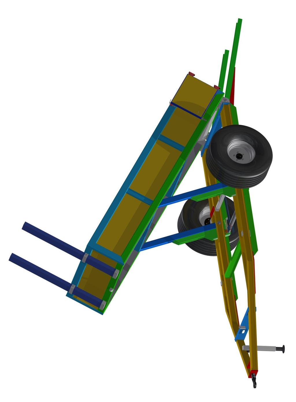Příloha 2 přívěs za traktor v modifikaci pro převoz palivového dřeva,