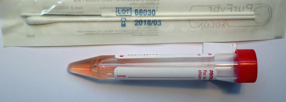 Ostatní materiály a lokalizace odběry pro virologická vyšetření, např.