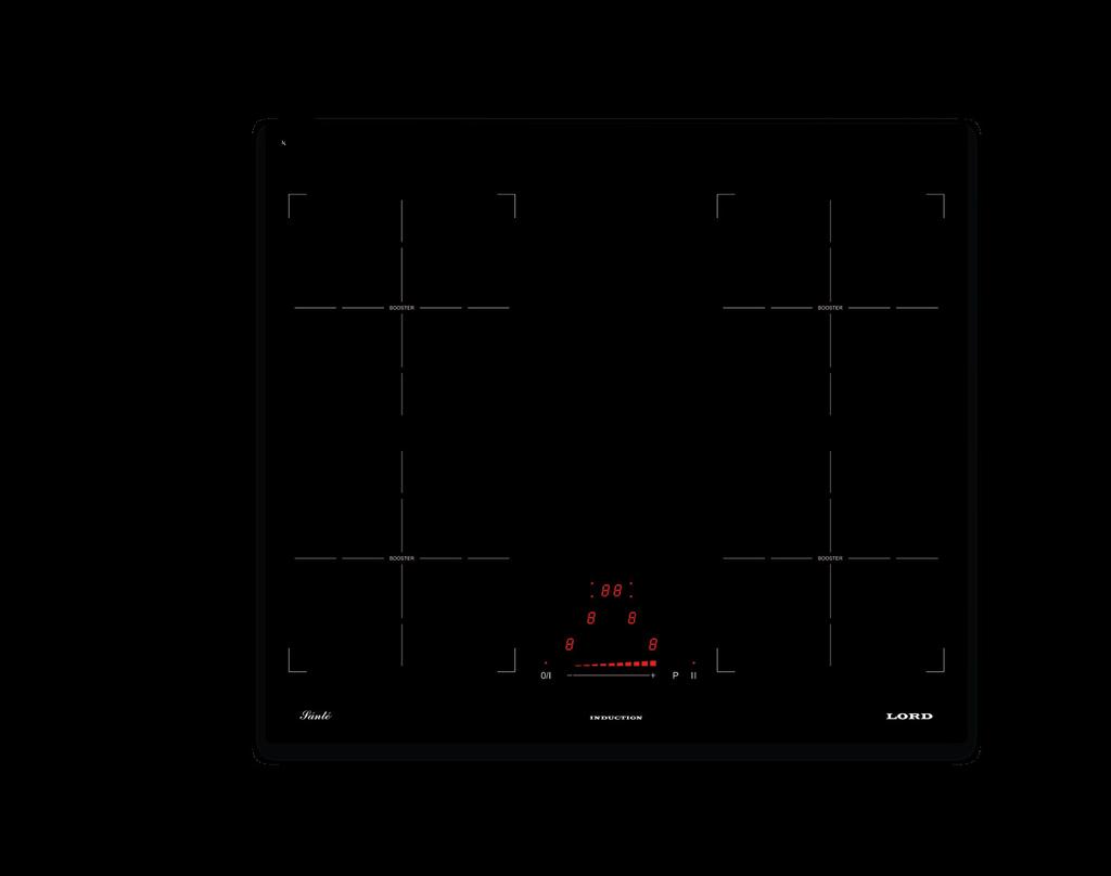 Indukční varná deska IH 6070 Kategorie: vestavná Sklokeramická indukční varná deska KeraBlack + Zaoblené okraje Ovládání Jezdec s přístupem k nastavení 10 úrovní stupně výkonu (0-9 + Booster) 2x