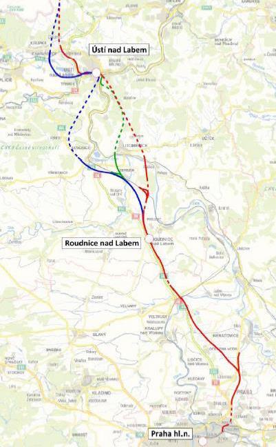 RS 4 Praha Drážďany Spojuje ČR a Německo podkrušnohorským tunelem. Prověřována je také nová trať Kralupy n. Vlt. Louny Most. Součást koridoru TEN-T Orient/East-Med, pro osobní i nákladní dopravu.