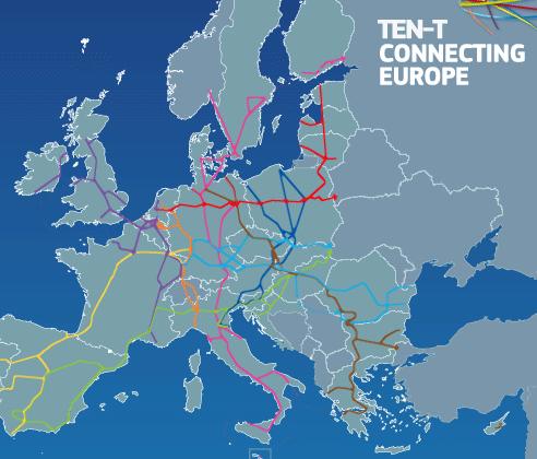 Evropská spolupráce Rozsah vysokorychlostní sítě definuje nařízení Evropského parlamentu a Rady (EU) č.