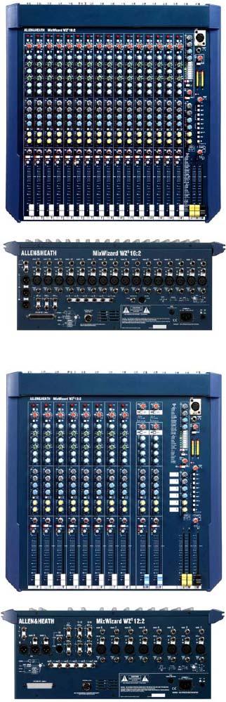 Představení pultů MixWizard Série mixpultů MixWizard od firmy Allen & Heath zahrnuje několik modelů. Tato uživatelská příručka popisuje modely WZ 3 16:2 a WZ 3 12:2 stereo modely.