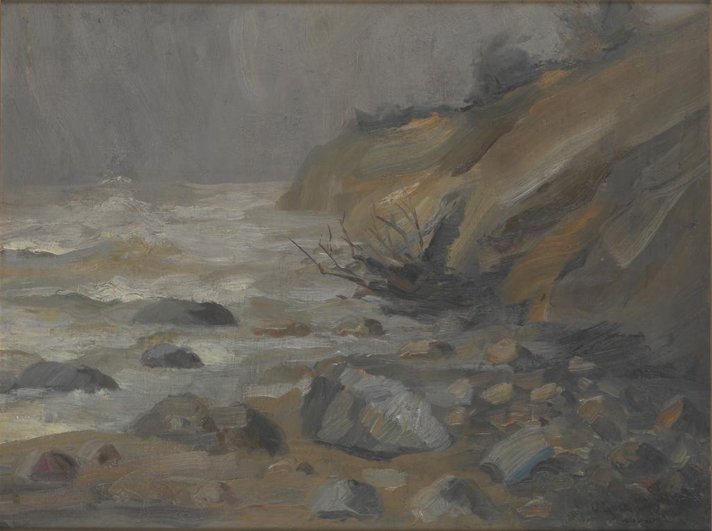 16. Otakar Lebeda: Marina z Concarneau, (1898), olej,
