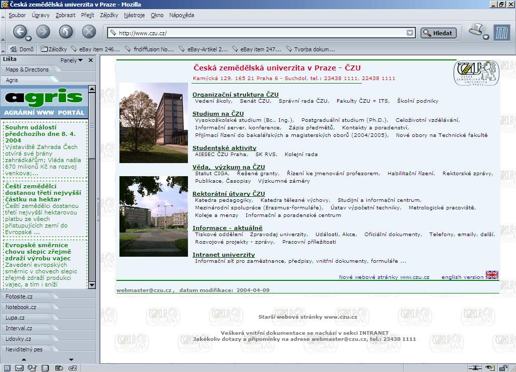 Postranní lišta v prohlížeči ZÁVĚR Standard XML je bezesporu nejúspěšnějším dokumentem, který kdy vzešel z konsorcia W3C.