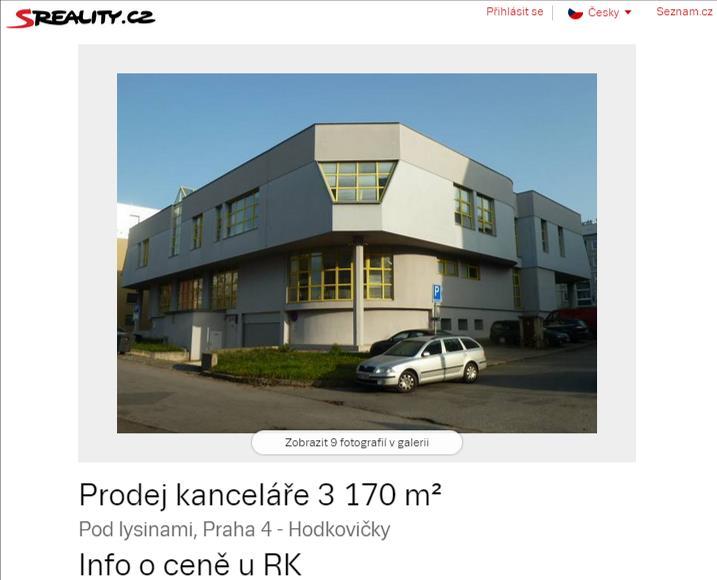 Příloha 10. Porovnávaná nemovitost na prodej 1 Zdroj: získáno z http://www.sreality.
