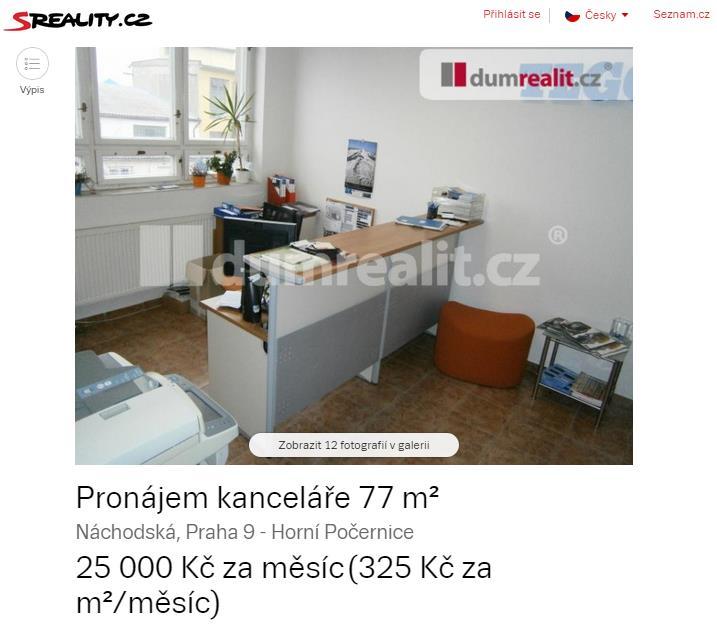 Příloha 17. Porovnávaná nemovitost k pronájmu 3 Zdroj: získáno z http://www.sreality.