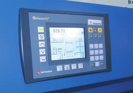 Produkty Svět tisku 7 8/2009 32 řezaček Maxima M80 basic zahrnuje počítadlo řezů, digitální nastavení a odečítání rozměru a proužkování s meziřezem.