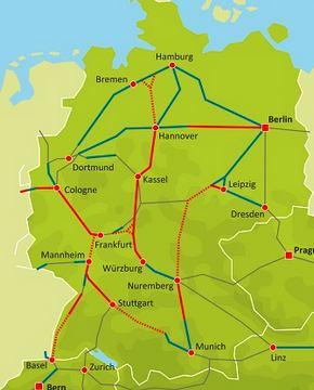Modernizace infrastruktury v Německu Dlouhodobě pokračuje projekt modernizace návazné infrastruktury v úseku