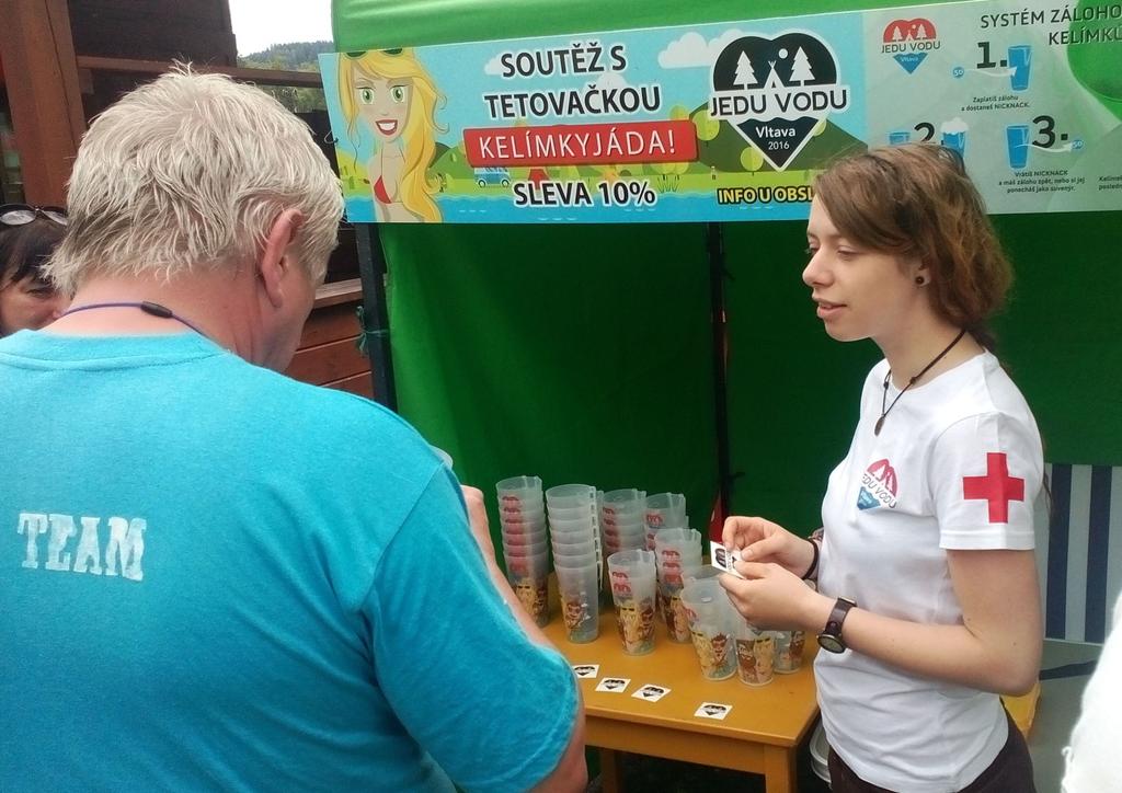 záchranář Martin Poschl. Všechna stanoviště měla také obsluhu, která mobilní WC uklízela. Část prostředků ze záloh šla na provoz v hlavního mycího centra v Českém Krumlově.