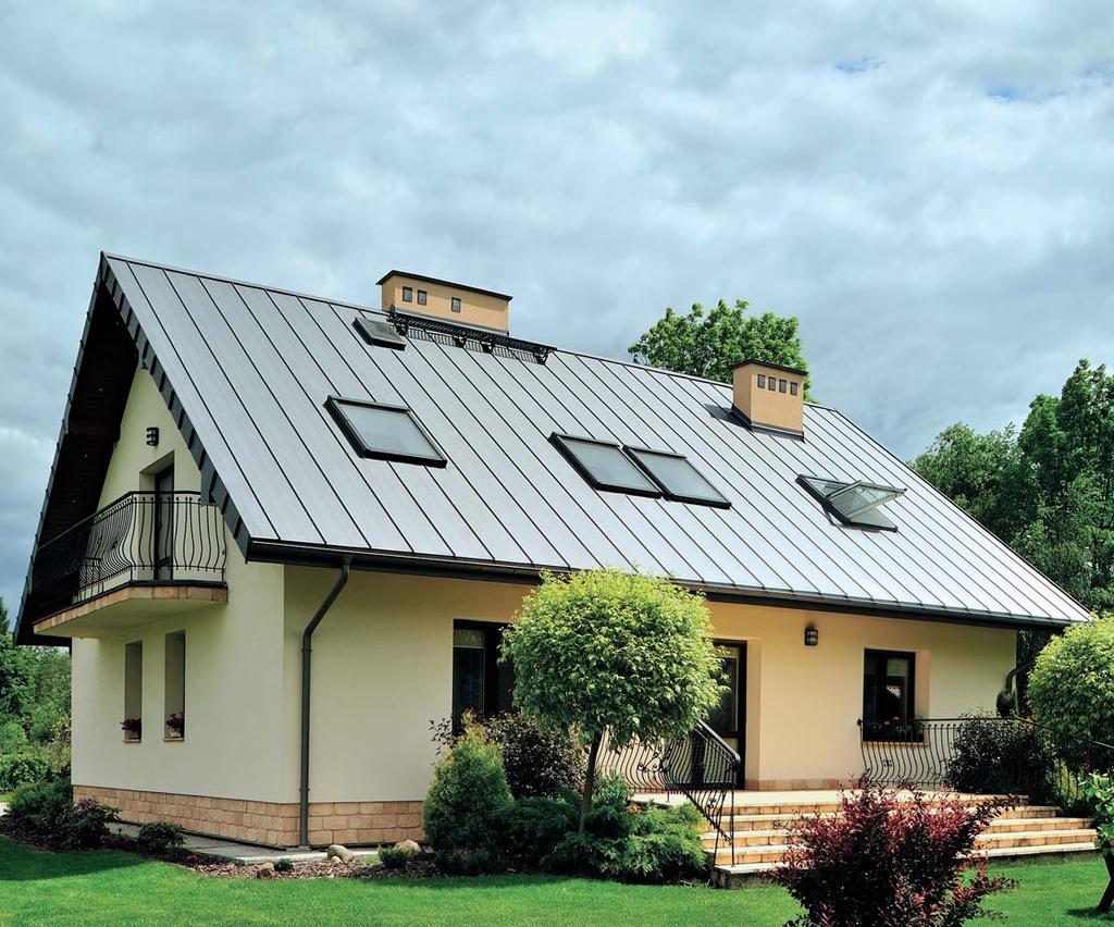 SATJAM DNES STŘECHY OKAPY TRAPÉZY Hliníkové střechy jsou lehké a kvalitní, nyní na ně poskytujeme záruku 60 let Hliník je pro svou odolnost i