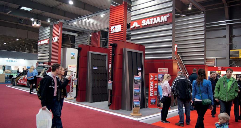 SATJAM DNES STŘECHY OKAPY TRAPÉZY NAVŠTIVTE NÁS NA VÝSTAVÁCH Specializované výstavy a veletrhy zaměřené na střechy nebo obecně