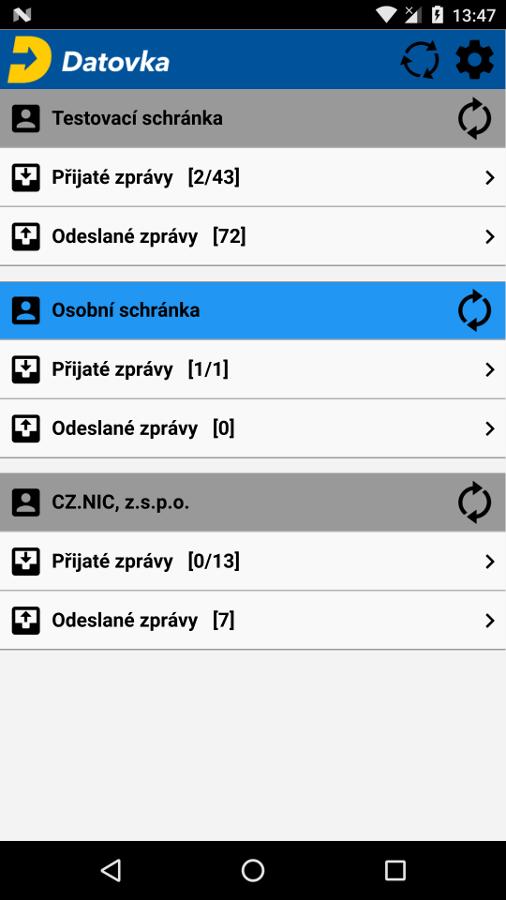 Mobilní Datovka Vytvořena v Qt Náhrada za idatovku, adatovku (již nejsou udržované) Stejné UI a funkcionalita (Android, ios) Sdílí část kódu s desktop verzí