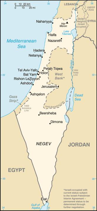 Problematika obrany Izraele Nedostatečná hloubka území z hlediska konvenčního útoku Malé území (20 770 km 2 - velká koncentrace