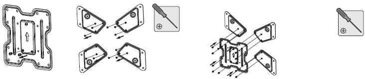 b) Připevnění stropního držáku s pohonem na strop Začněte připevněním stropního držáku (A) na betonový, zděný nebo jiný strop a použijte přitom šroubky a hmoždinky, které jsou součástí dodávky (viz