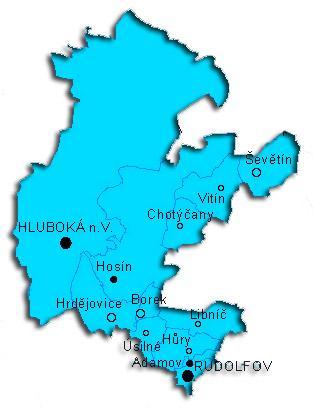 Příloha 8 Geografické vymezení mikroregionu Budějovicko sever Město Hluboká nad Vltavou je součástí mikroregionu Budějovicko sever, který vznikl dne 25. 6. 2001.