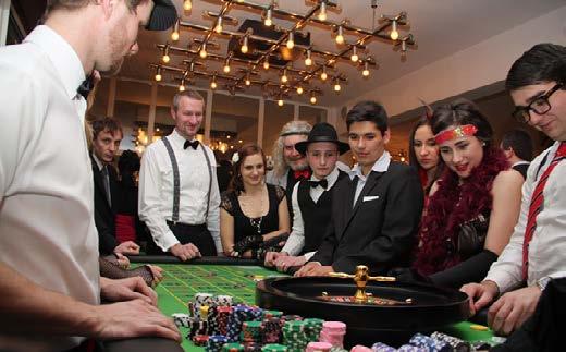 Casinové hry - ruleta, texas hold em poker, kostková ruleta, black-jack, organizaci hry, profi vybavení, krupiéry a zábavu na