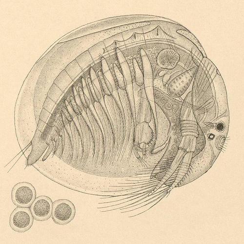 Lasturnatky (Ostracoda) - smyslové brvy -