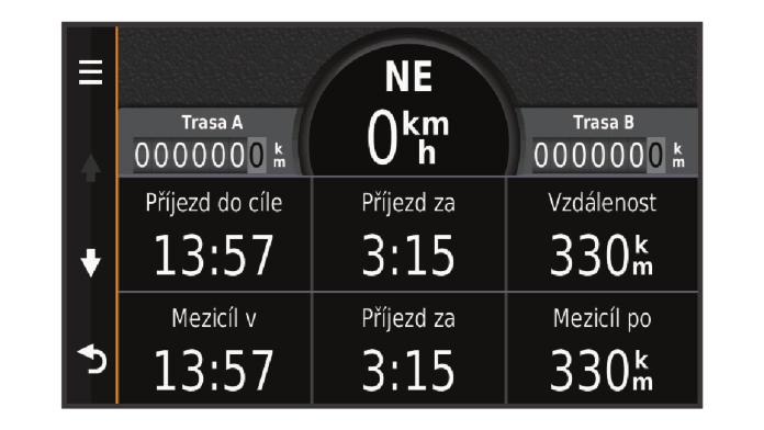 4 Vyberte možnost. Nové datové pole trasy se zobrazí v seznamu dat trasy.