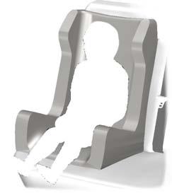 ZVYŠOVACÍ SEDÁKY UPOZORNĚNÍ Nikdy byste neměli používat zvýšené sedadlo nebo zvyšovací sedák jen s bederním pásem.