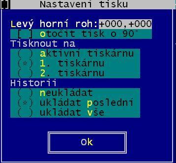 TIP Rychlou změnu tiskárny lze provést pomocí Ctrl+P (nejedná se však o stabilní změnu nastavení tisku). 5.
