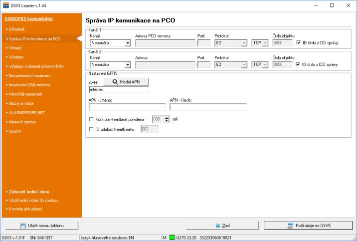 Mobilní aplikace Secolink Pro a cloud ALARMSERVER.NET Naprogramování pro použití s ALARMSERVER.NET Registrace na serveru ALARMSERVER.