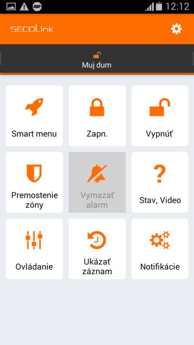 Aplikace pro mobilní telefony Odkazy ke stažení mobilní aplikace Aplikace Secolink Pro umožňuje ovládat a monitorovat zabezpečovací systém