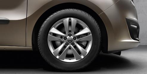 Disk z lehkých slitin 16" - 5 dvojitých paprsků Upravte svůj Opel podle své osobnosti novou sadou kol.
