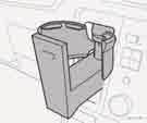 Držák nápojů v přístrojové desce (volitelná výbava) Zatlačením na držák jej otevřete. Po použití zatlačte držák zpět. POZNÁMKA!