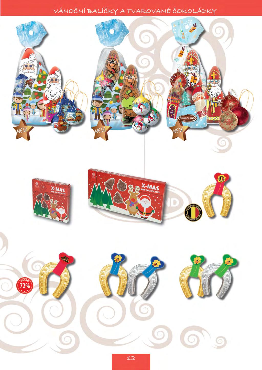 Santa a Zasněžená Chaloupka 100 g Art. 220 000 567 Veselé Vánoce 100 g Art. 220 000 070 Mikulášský balíček 110 g Art.