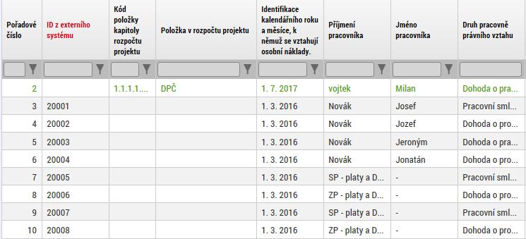 1.3 Žádost o platbu 1.3.1 Plnění ID ze soupisky načtené formou xml Aplikace načítá ID z externího souboru, ze kterého uživatel vygeneroval soubor ve formátu xml a