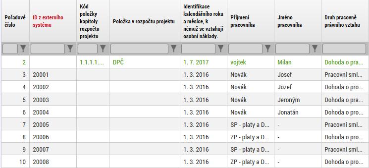 1.3 Žádost o platbu 1.3.1 Plnění ID ze soupisky načtené formou xml Aplikace načítá ID z externího souboru, ze kterého uživatel vygeneroval soubor ve formátu xml a