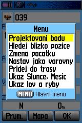 databázi bodů lze najít stisknutím klávesy Find Postup: Stiskněte