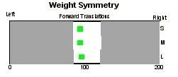 Weight Symmetry Forward  92 a 93) Mírné zhoršení je vidět na grafu vpravo oproti vstupnímu hodnocení, kdy