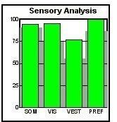 46 a 47) Z grafů je patrné zlepšení využívání zraku, stejně tak mírné zlepšení používání somatosenzorického a vestibulárního systému.