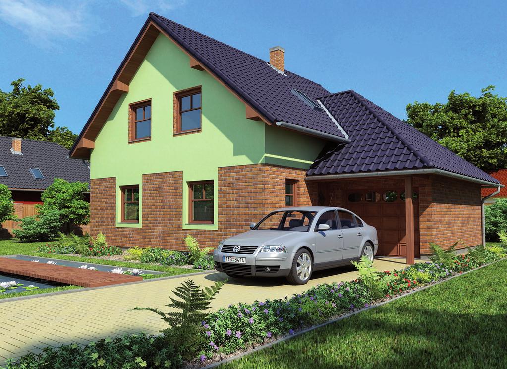 Karel 32. Patrový rodinný dům s valbovou střechou.