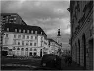 Fig. 6.: Warsaw. The frontage with the Jabłonowski Palace with 19th century façade, an example of attempt to hide the ugliness of modernism and recreation of historical interior of the Theatre square.