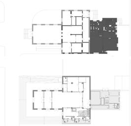 There is a footpath going through this part from the east of the hall towards the altan, which makes the visitor return to the main axis leading from the gate past the main entrance to the object.