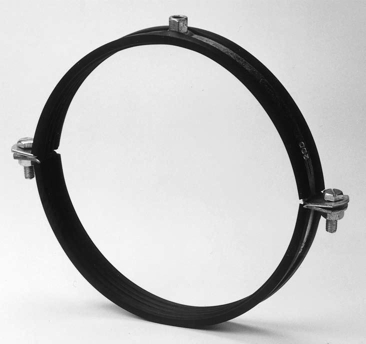 kód VZZV0801 Dovolené zatížení (kg) 50 Balení (ks) 50 Teplotní odolnost -20 0 C až +80 0 C Kruhové závěsy Kruhové závěsy jsou určeny pro montáž kruhového vzduchotechnického potrubí o průměru 80-1000