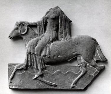 Popis: stojící žena (Afrodita), u jejích nohou sedí kozel Umístění: Paříž, Musée