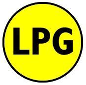 Obrázek č. 2: Značení vozidel na LPG (Zdroj: [66]) Technické pravidlo GAS TPG 982 01 Vybavení garáží a jiných prostorů pro motorová vozidla s pohonným systémem CNG.