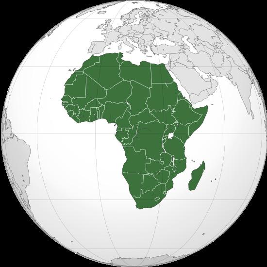 Afrika rozloha: 30 221 532 km2 počet obyvatel: 1 070 096 000 počet států: 55 Afrika (anglicky Africa, francouzsky Afrique, portugalsky África, arabskyafrīqiyā, amharsky Äfəriqa, svahilsky Afrika) je