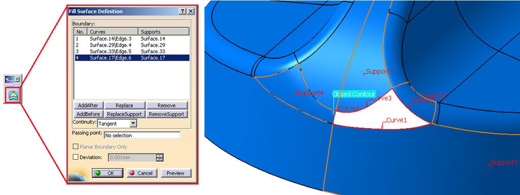 UTB ve Zlíně, Fakulta technologická 66 Duplicitní a vložené plochy se opraví pomocí funkce Surface Connection Checker, což bylo popsáno v kapitole 8.2.